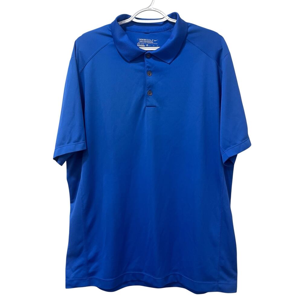 Nike Golf Men's Tour Performance Active Polo Blue XL